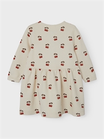 Lil Atelier Cherries Sweat Kjole Ronja Whitecap Gray